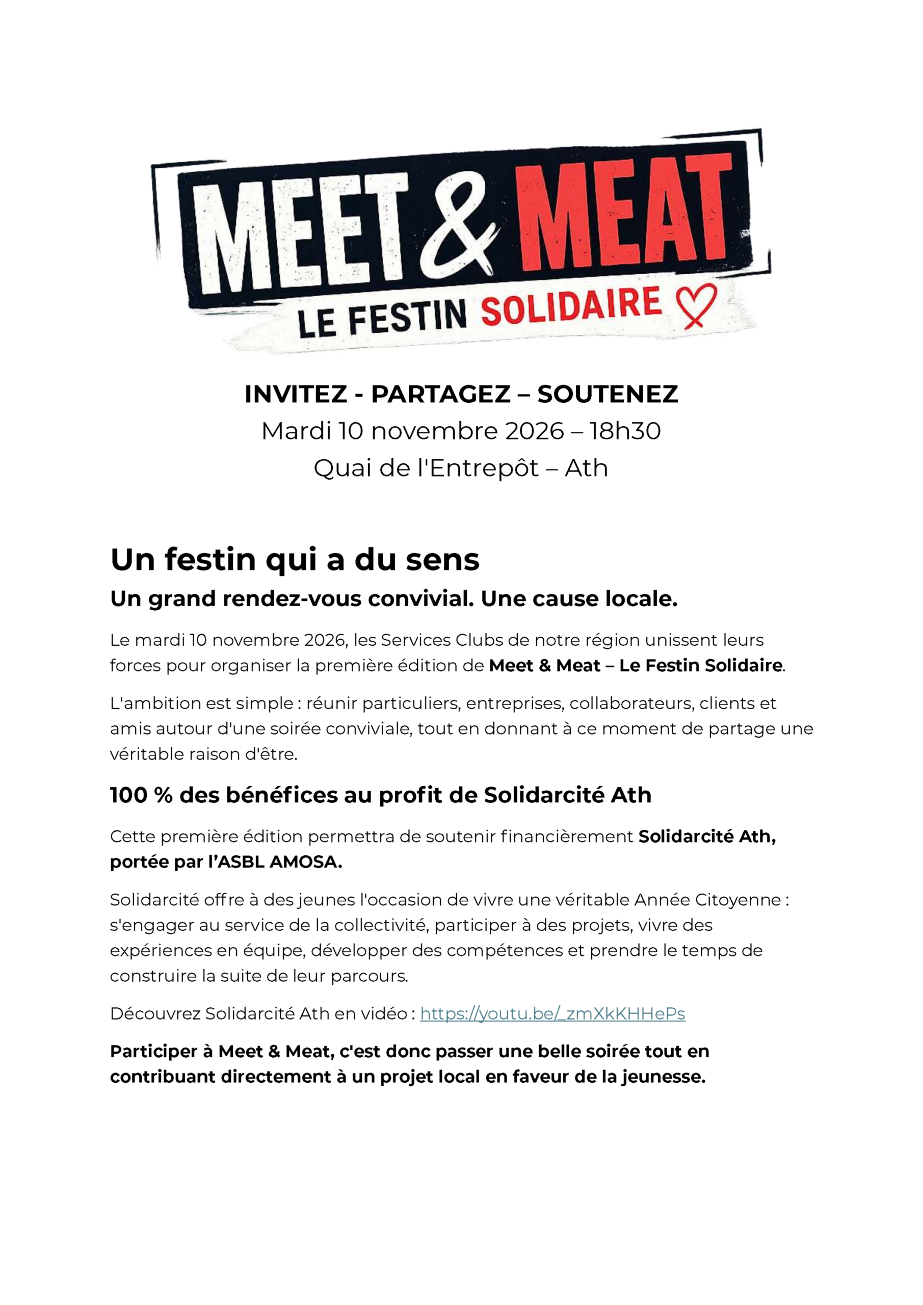 Meet and Meat 01 - Le Festin solidaire