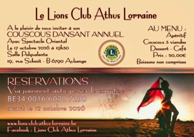 COUSCOUS DANSANT ANNUEL : LC Athus Lorraine